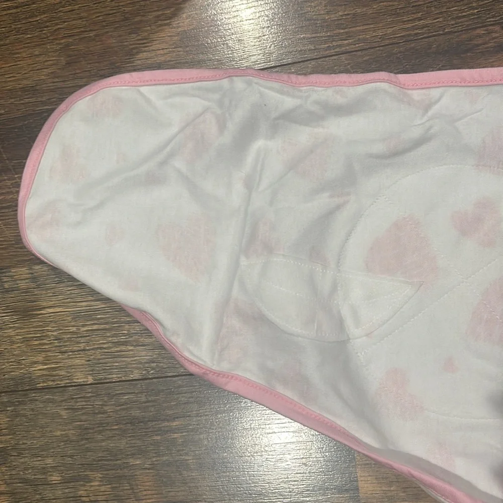 Pink Heart Baby Swaddle Blanket
